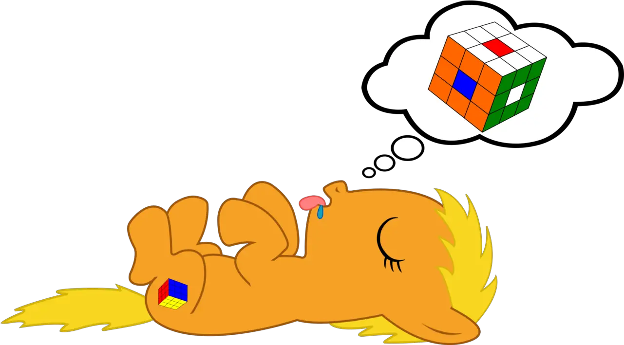 Cute Dream Drool Eyes Closed Female Filly Laying Language Png Drool Png