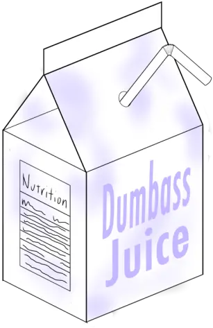 Dumbass Juice Box By The Year Of Fox Inktale Paper Png Juice Box Png