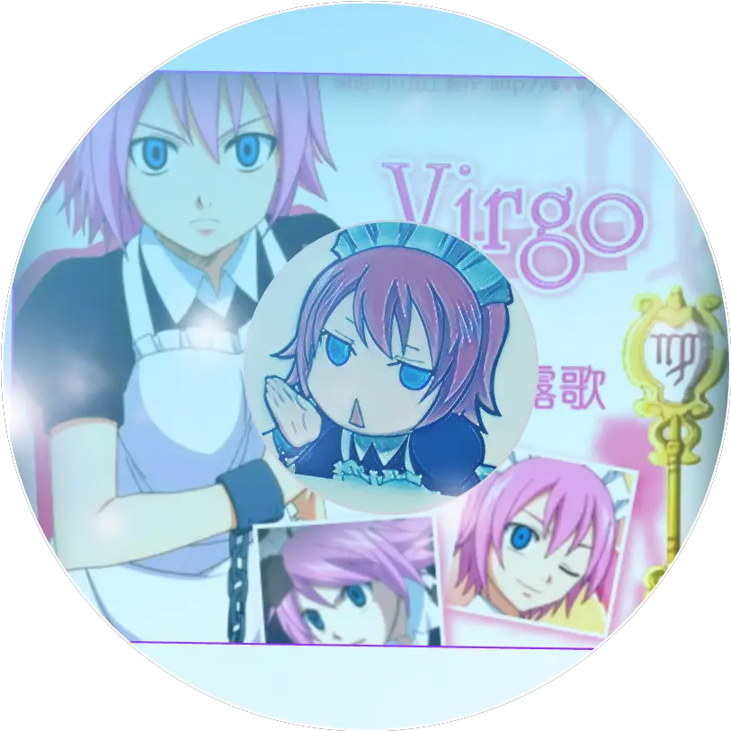 Work Icon Virgo Zodiac Sticker By Miss Psycho Fairy Tail Png Work Icon Blue