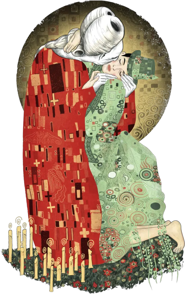 Download El Beso De Klimt Dracula Png Image With No Bloody Kiss Dracula Png
