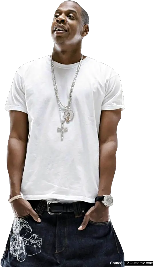Jay Z Hip Hop Rap Music Singer Rapper With White T Png Jay Z Png