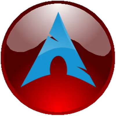 Arch Linux Orb Logo Red Arch Linux Icon Png Arch Linux Logo