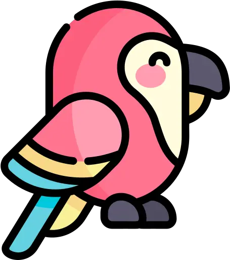 Macaw Free Animals Icons Kawaii Animals Clipart Cute Cartoon Flat Icon Easy Cute Png Kawaii Macaw Icon