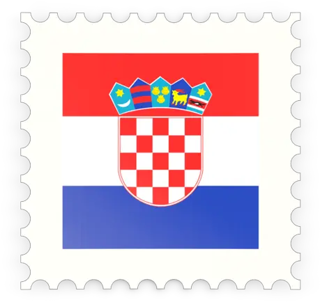 Postage Stamp Icon Illustration Of Flag Croatia Transparent Croatia Flag Png Postage Stamp Icon