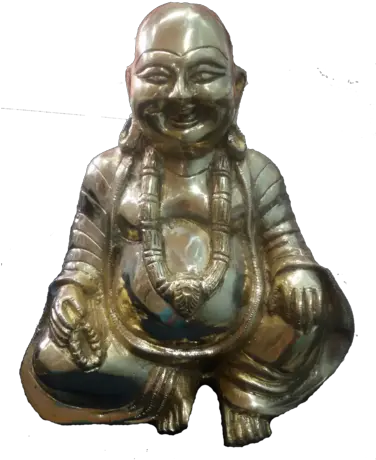 Download Brass Laughing Buddha Statue 3d Laughing Buddha Bronze Sculpture Png Buddha Png