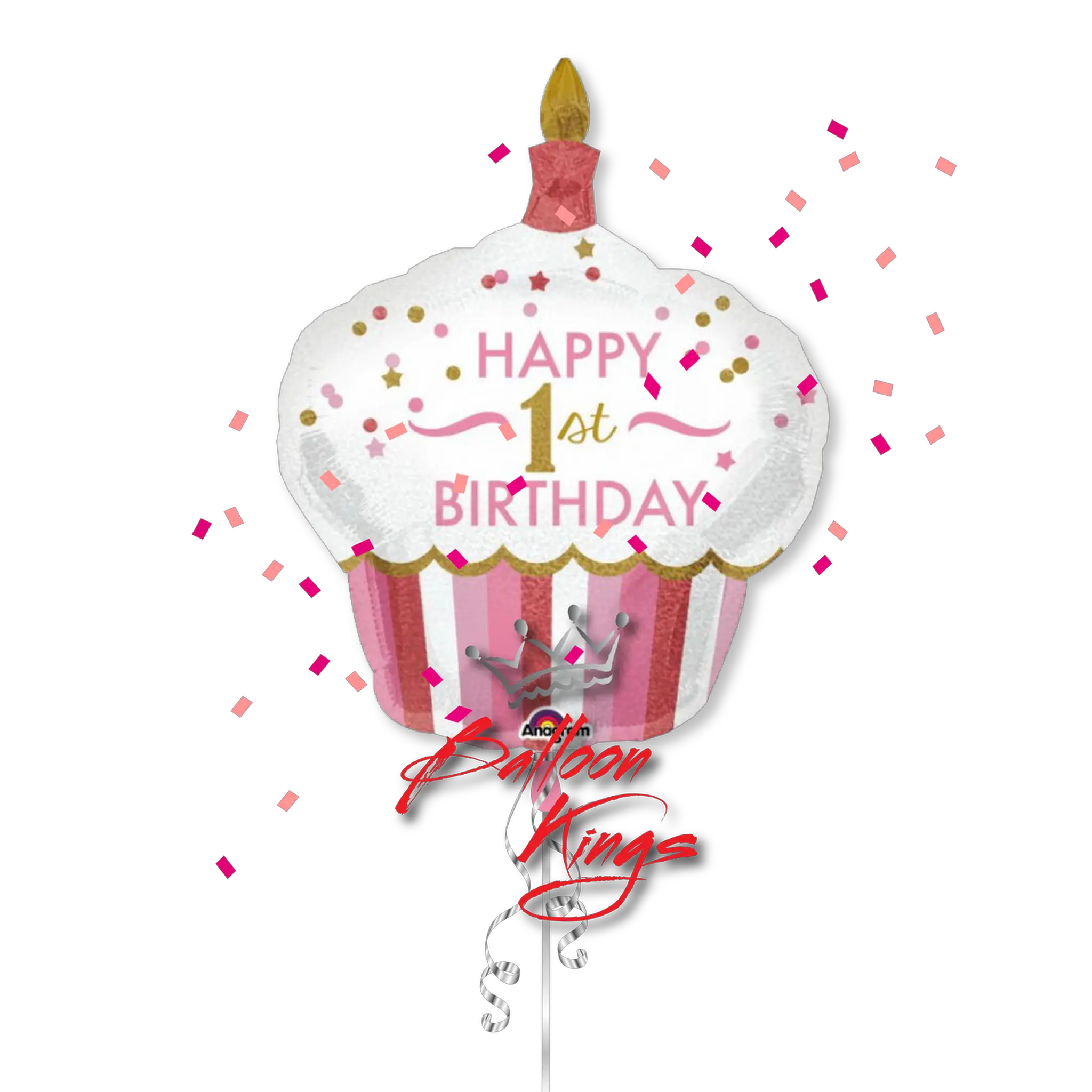 1st Birthday Cupcake Girl Happy Birthday 1st Birthday Girl Png Birthday Girl Png png