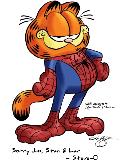 Garfield Transparent Image Png Arts Garfield The Cat Spider Man Garfield Png