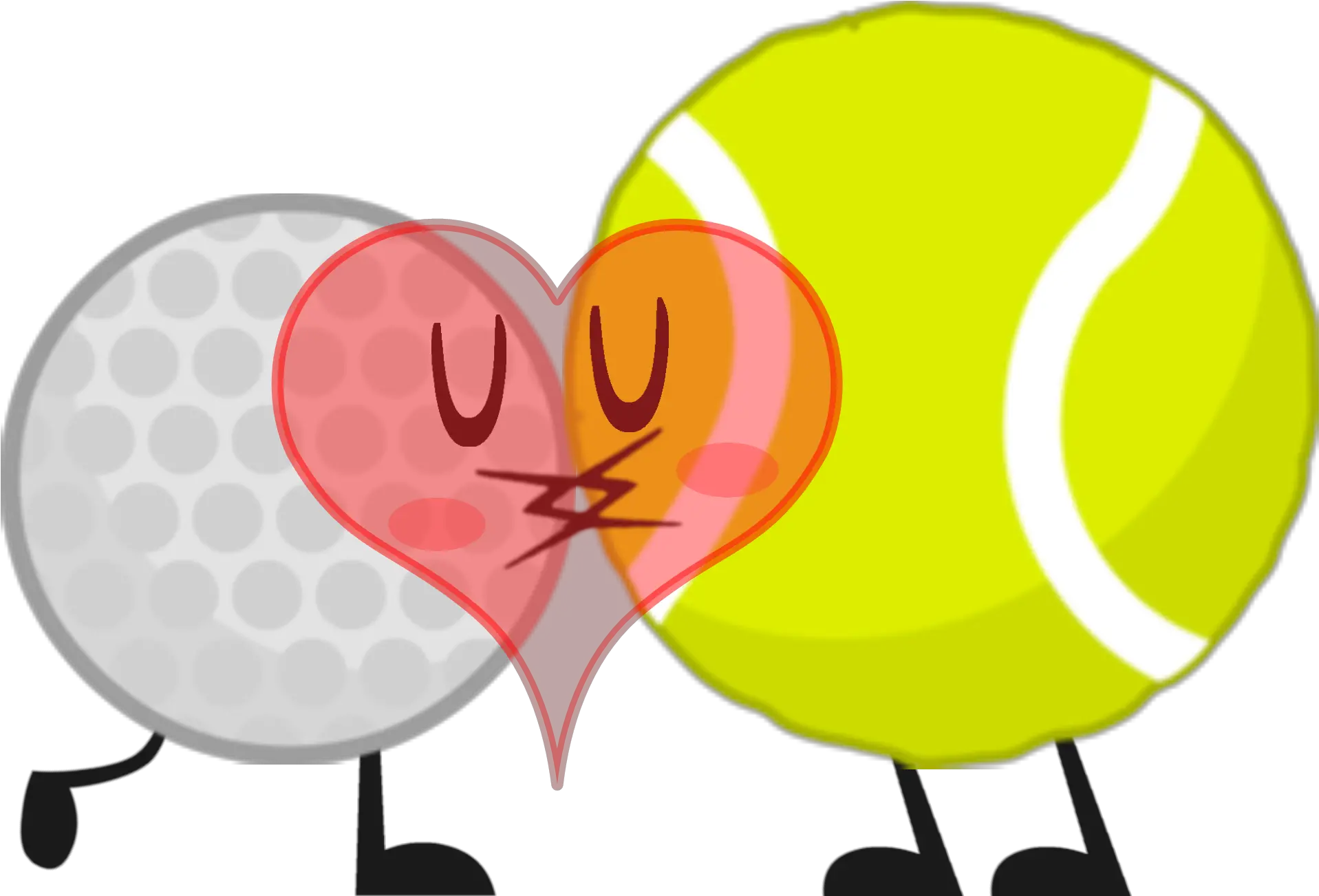 Download Hd Golfball And Tennisball Battle For Dream Golf Ball X Tennis Ball Png Tennis Ball Transparent