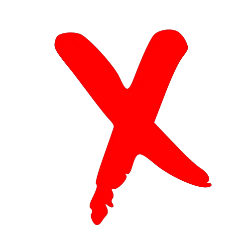 Red X Transparent Background Png