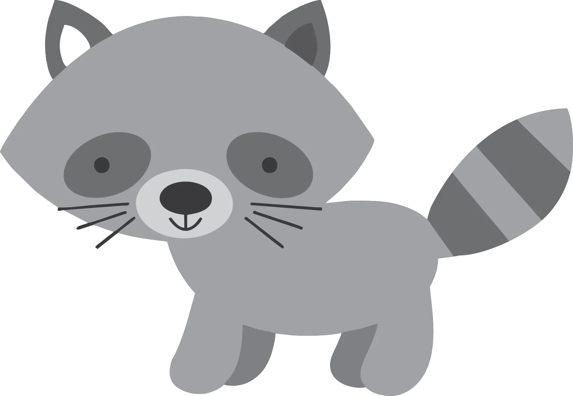 Tree Svg Library Png Files Transparent Background Woodland Creatures Clipart Raccoon Png