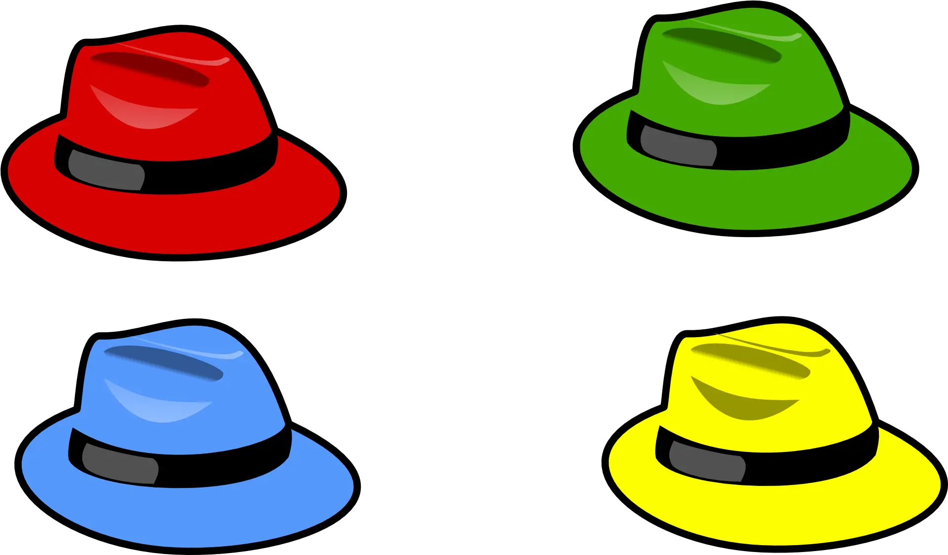 Clothing Clipart Accessory 6 Thinking Hats Png Six Thinking Hats Png Hats Png