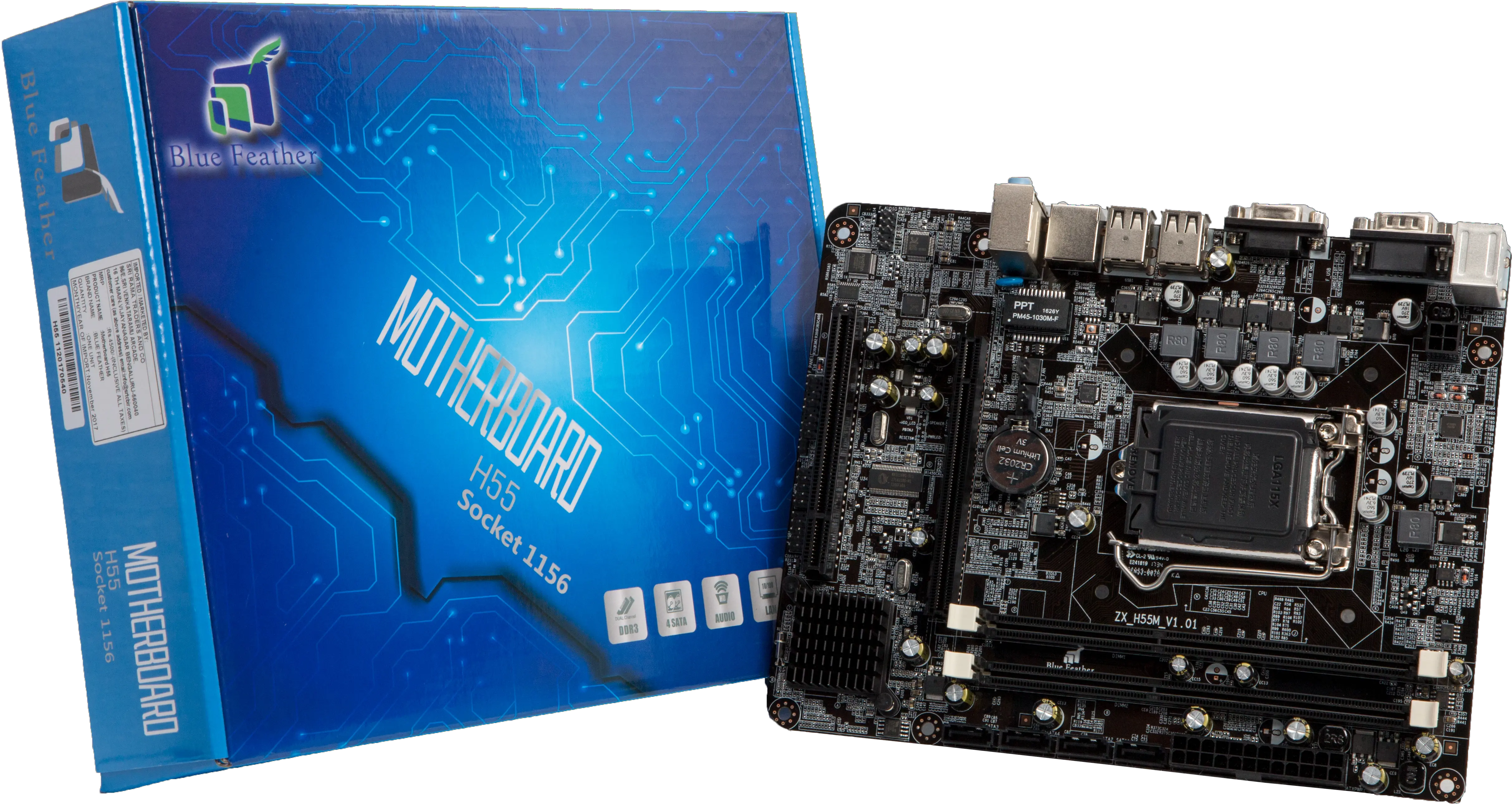 Download Blue Feather Png Motherboard