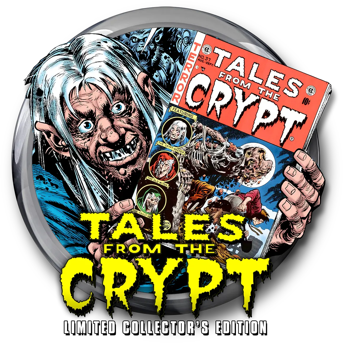 Classic Animating Alternate Backglass Fictional Character Png Tales From The Crypt Logo