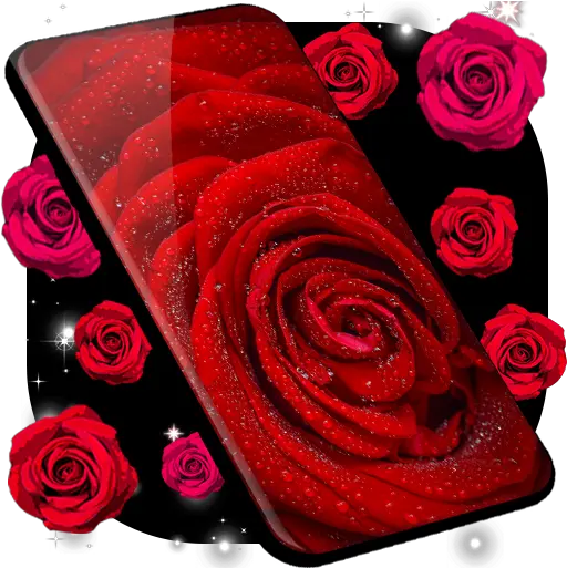 Red Rose Live Wallpaper Hq Background Changer For Android Red Rose Live Png Red Rose Transparent Background