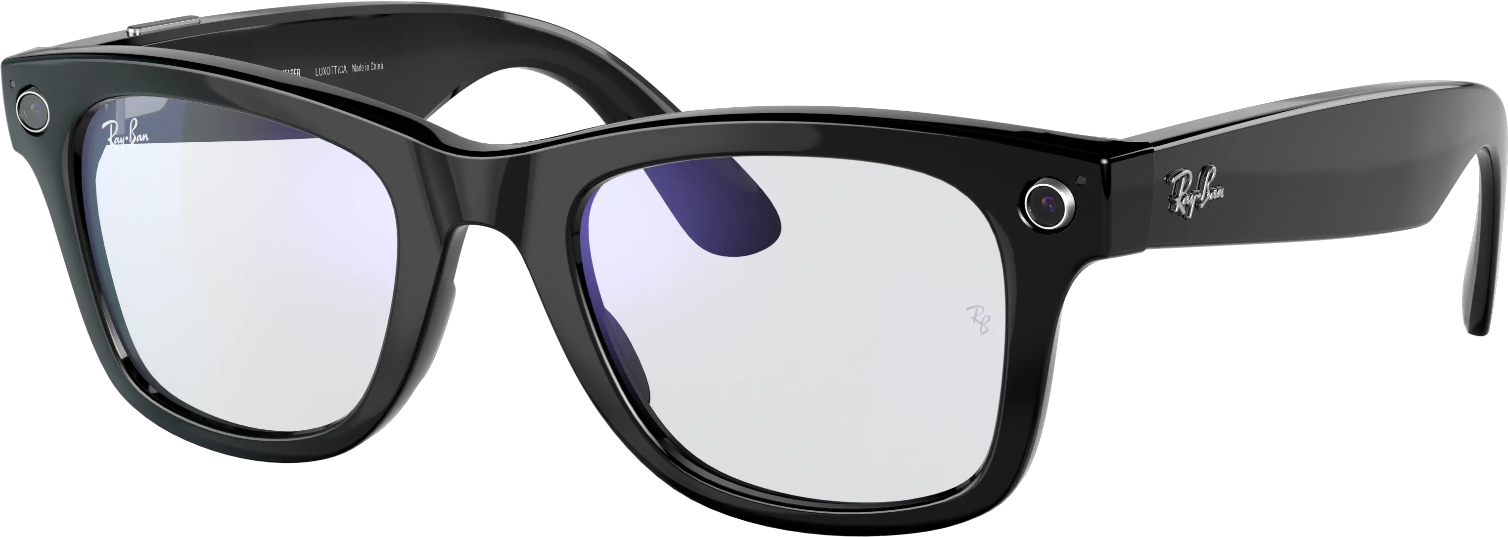 Ray Ban Rayban Stories Wayfarer Black Injected Clear Png Android Icon Chinese