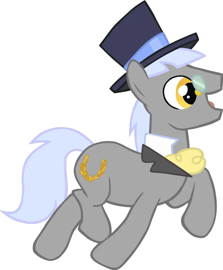43553 Caesar Hat Male Monocle And Top Hat Pony Safe Mlp Caesar Png Monocle Transparent Background