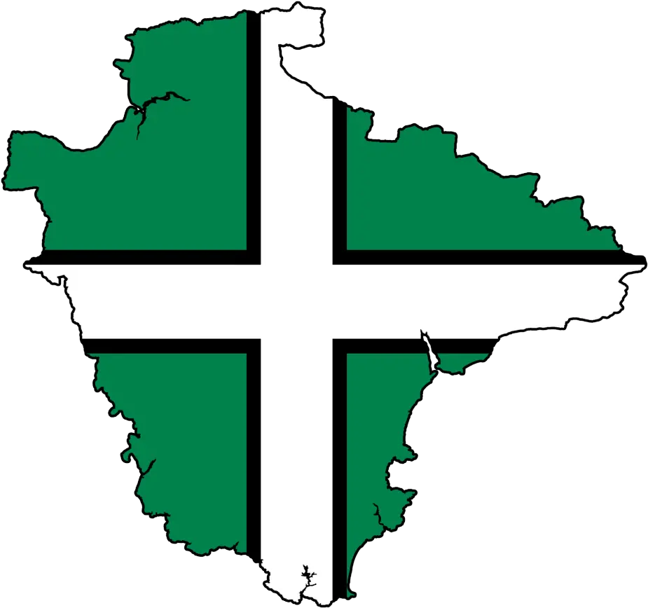 Devon Photo Map Of Devon Flag Clipart Full Size Cross Png Oman Flag Png