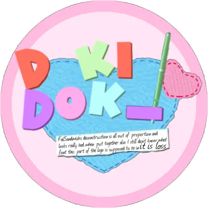 Really Creative And Original Joke Doki Doki Logo Png Pixiv Logo