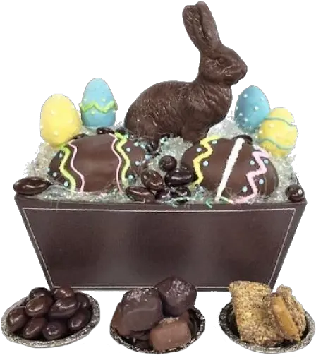 Easter Chocolate Basket Png Transparent Photo Real Chocolate Truffle Easter Basket Png