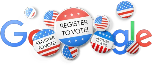 Google Doodle Aims To Help Button Up Your Voter Registration Google Register To Vote Png Google Logo 2018