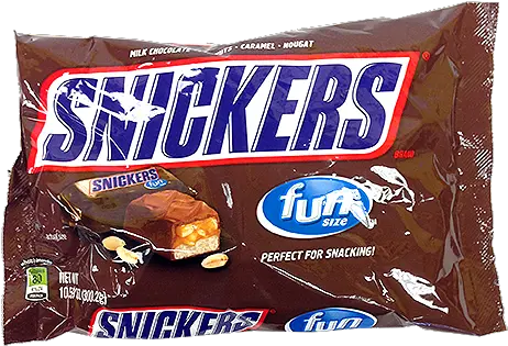 Download Hd Snickers Fun Size Candy Bars Snickers Fun Size Types Of Chocolate Png Candy Bars Png