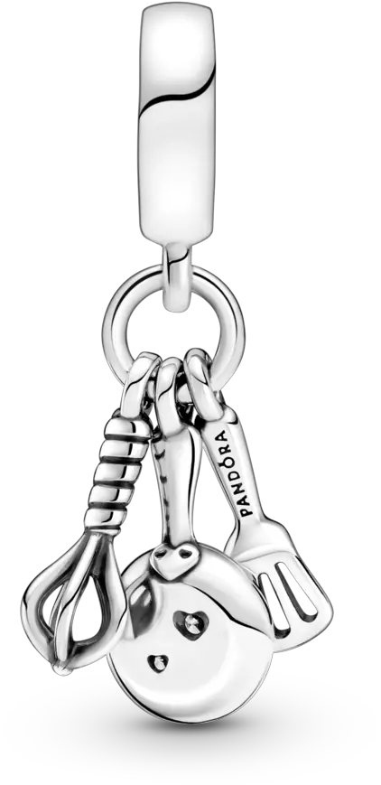 Spatula Frying Pan U0026 Whisk Dangle Charm Pandora Charm Spatula Png Spatula And Whisk Icon