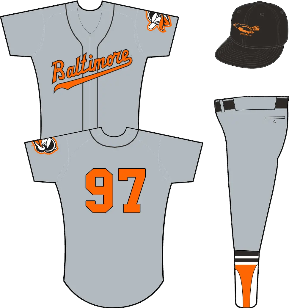 Baltimore Orioles Road Uniform American League Al Minnesota Twins Road Uniforms Png Orioles Logo Png