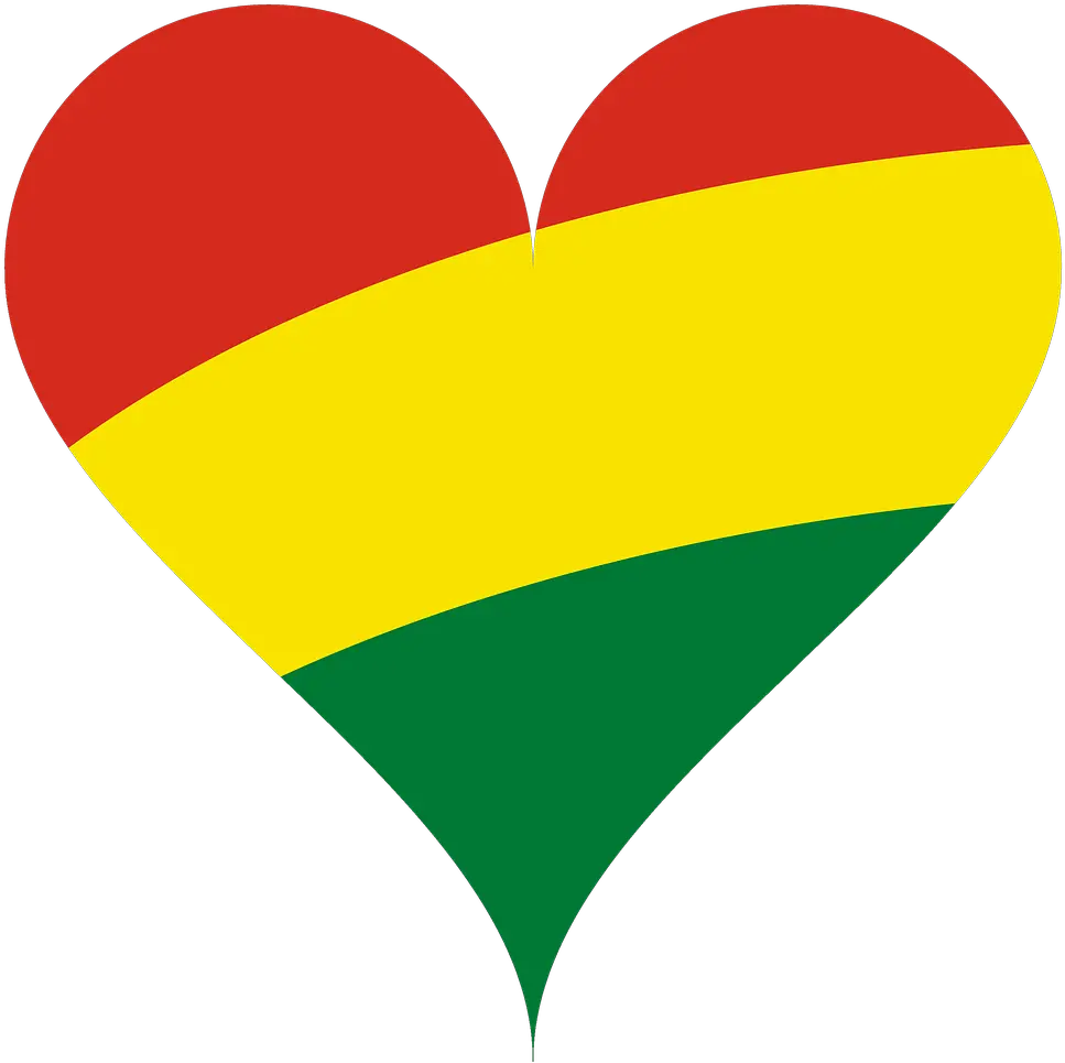 Heart Love Flag Bandera De Bolivia En Corazon Png Bolivia Flag Png