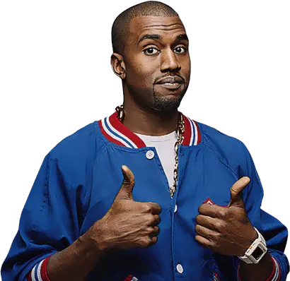 Kanye West Png Transparent Westpng Images Pluspng Kanye West New Balance Thumbs Up Transparent Background