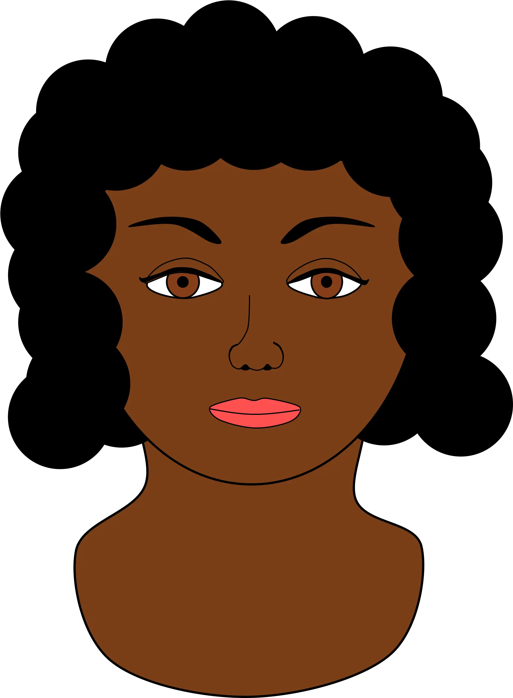 Clip Art Lady S Face Big Black Woman Face Clipart Png Black Woman Face Clipart Woman Face Png png