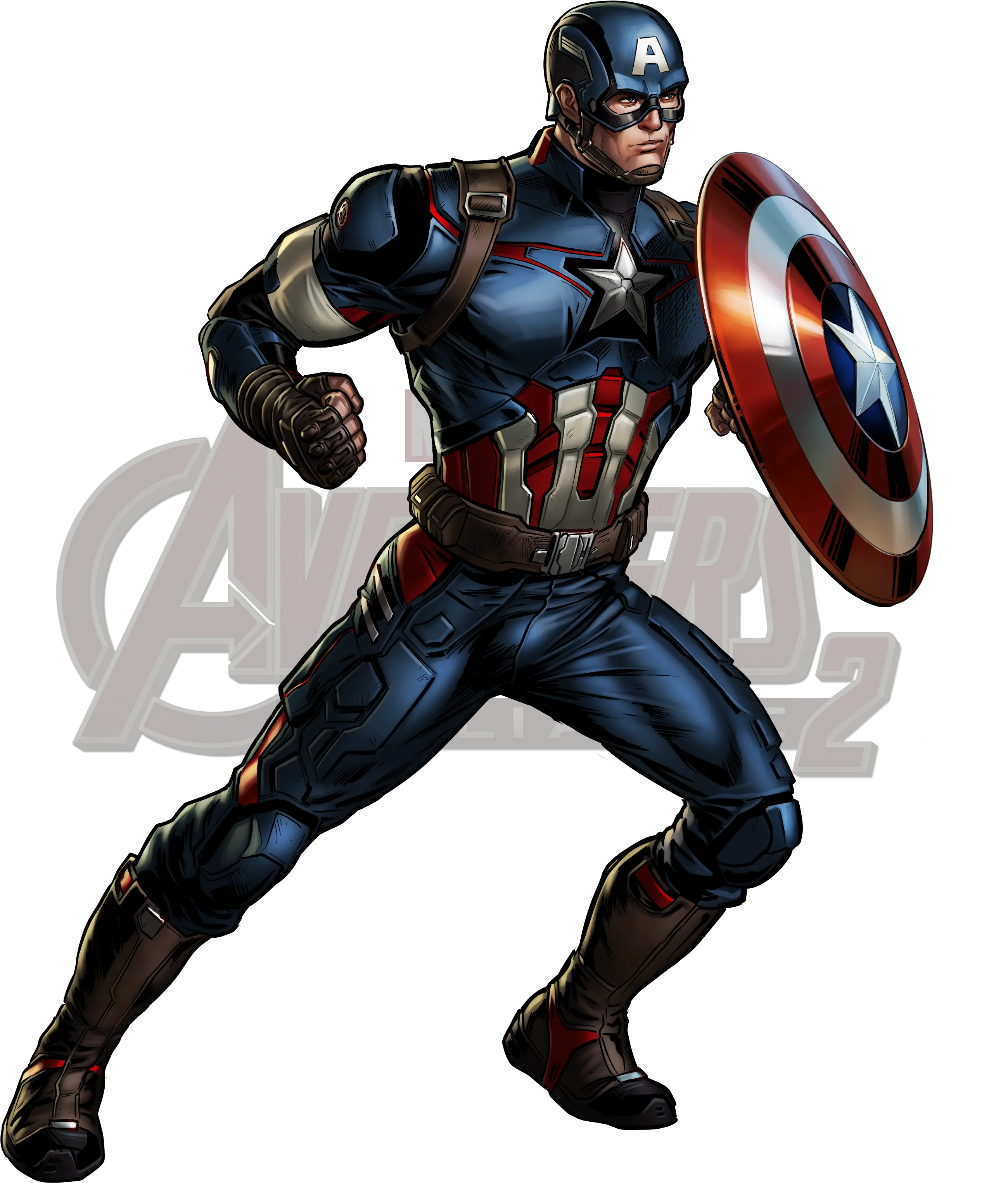 Age Of Ultron Captain America Marvel Avengers Alliance 2 Cartoon Marvel Captain America Png Capitan America Logo