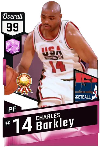 Charles Barkley Pinkdiamond Card Charles Barkley In 2k Png Charles Barkley Png