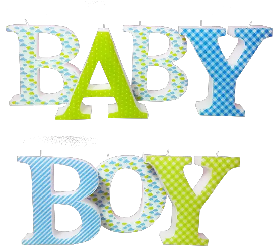 Download Baby Boy 3d Letters Candle Model Baby Shower Boy Clip Art Png Baby Shower Png