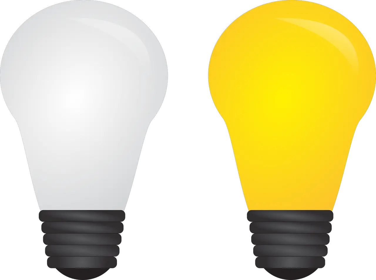 Download Hd Lightbulb Png Idea Lamp No Background Icon Light Idea Light Bulb Png