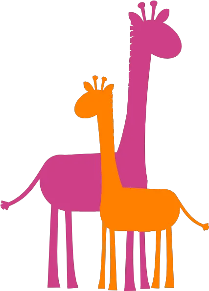 Giraffe Caricature Mother And Baby Sillouette Baby Baby Giraffe Vector Silhouette Png Baby Silhouette Png png