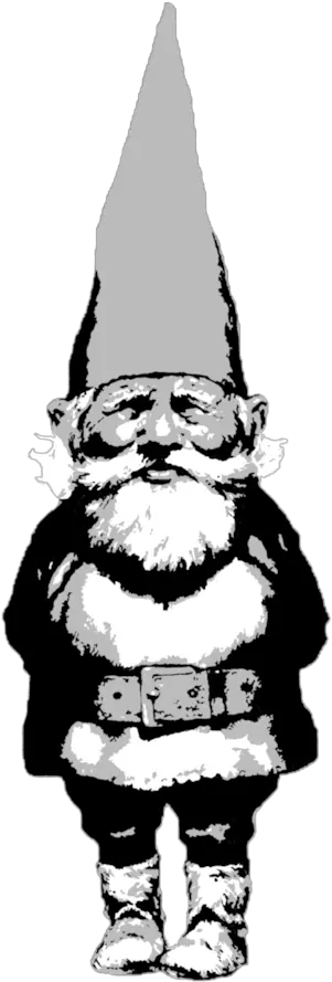 Gnome Vector Black And White Transparent U0026 Png Clipart Free Garden Gnome Illustration Gnome Png
