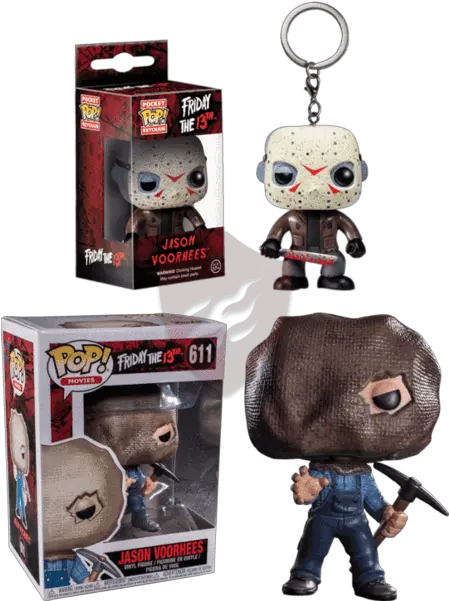 Friday The 13th Jason Voorhees Bundle Funko Pop Keychain Horror Png Jason Vorhees Png