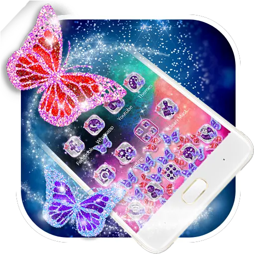 3d Sparkle Butterfly Theme Apk 137 Download Free Apk Iphone Png 3d Icon Pack Apk