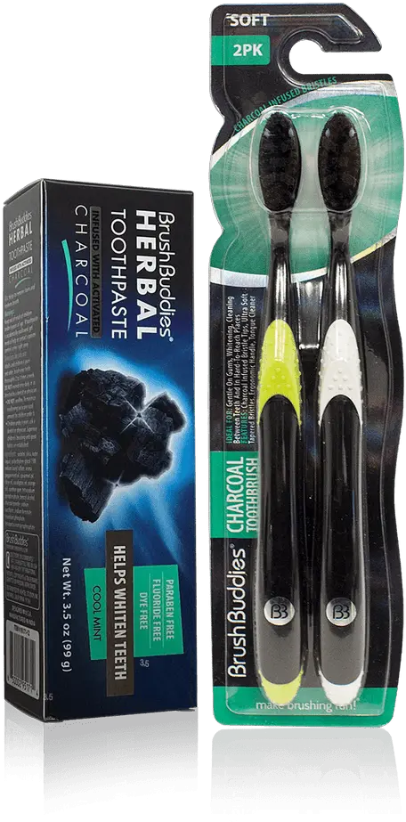 Charcoal Combo U2013 Brush Buddies Best Tapered Charcoal Travel Toothbrush Single Png Mashi Maro Icon