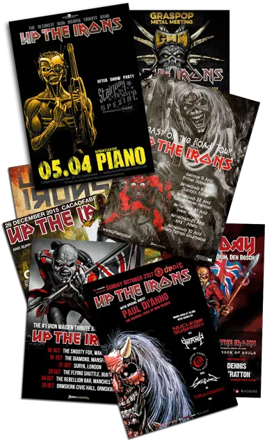 Up The Irons Is Ultimate Iron Maiden Tribute Band Iron Flyer Png Iron Maiden Png