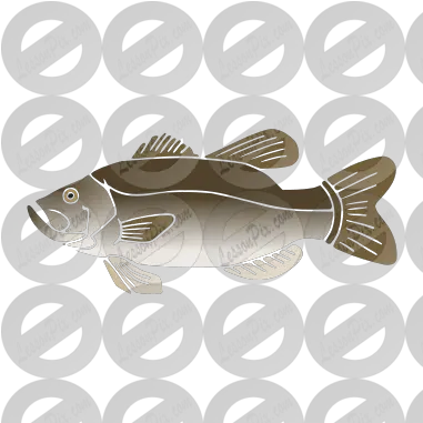 Fish Stencil For Classroom Therapy Use Great Fish Clipart Bass Png Bass Fish Png