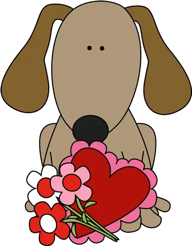 Cute Valentine Animal Clip Freeuse Dog Valentine Clipart Png Animal Clipart Png