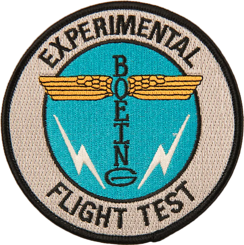 Boeing Totem Experimental Flight Test Patch Emblem Png Boeing Logo Png