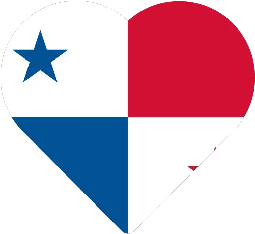 Vector Country Flag Of Panama Heart Vector World Flags Panama Flag Icon Png Heart Flat Icon