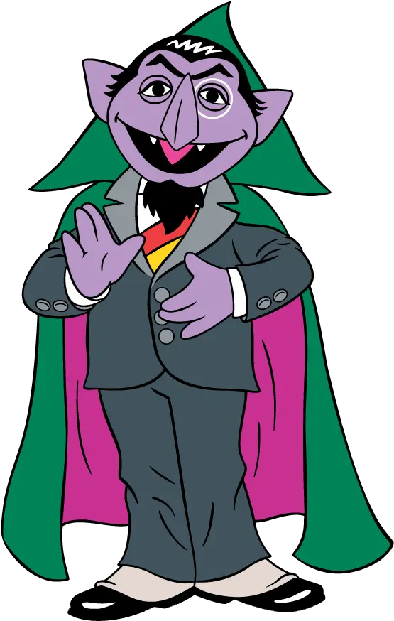 Library Of Count Dracula Png Free Files Clipart Count Von Count Cartoon Dracula Png