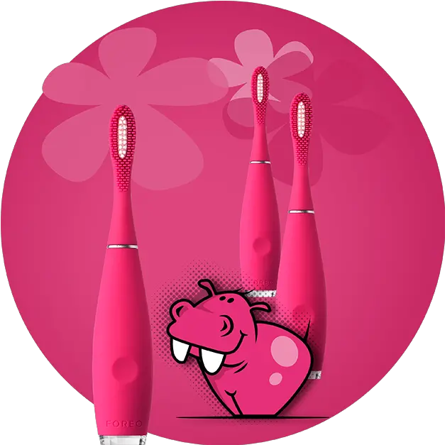 Foreo Issa Kids I Long Lasting Charge Toothbrush Girly Png What Is The Hippo Icon On My Galaxy S6