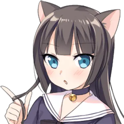 Cat Girl Face Transparent Png Stickpng Anime Girl Face Cat Anime Cat Png