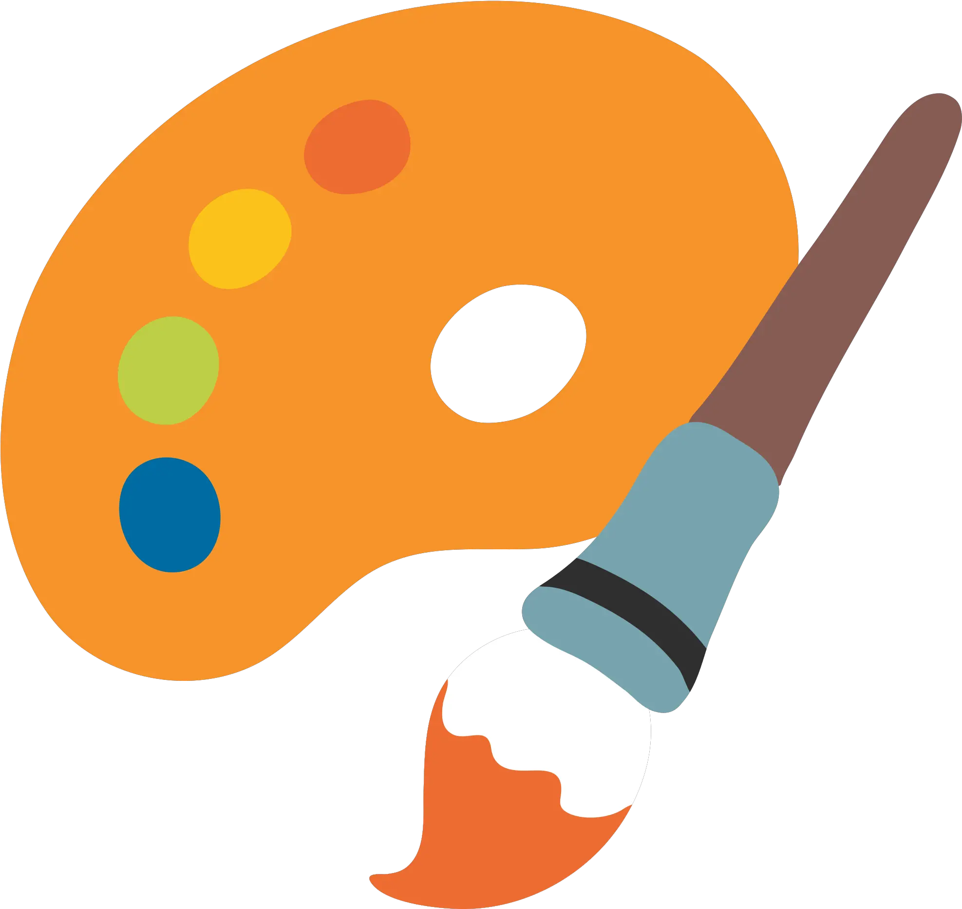 Download Vector Paintbrush Emoji Paint Png Transparent Stock Paint Palette Paint Emoji Paintbrush Transparent