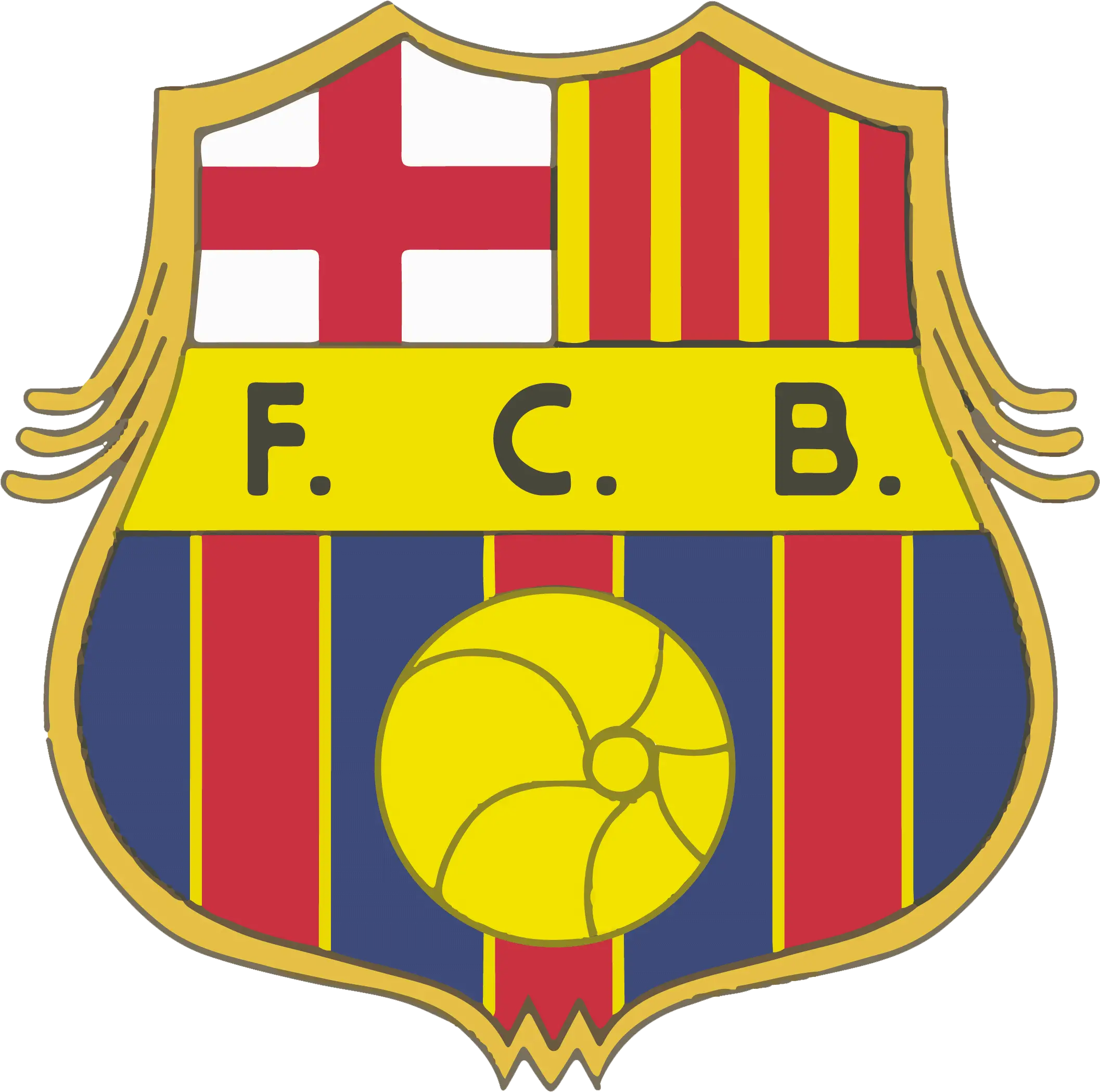 Barcelona Logo Fc Barcelona Logo 1960 Png Fc Barcelona Logo