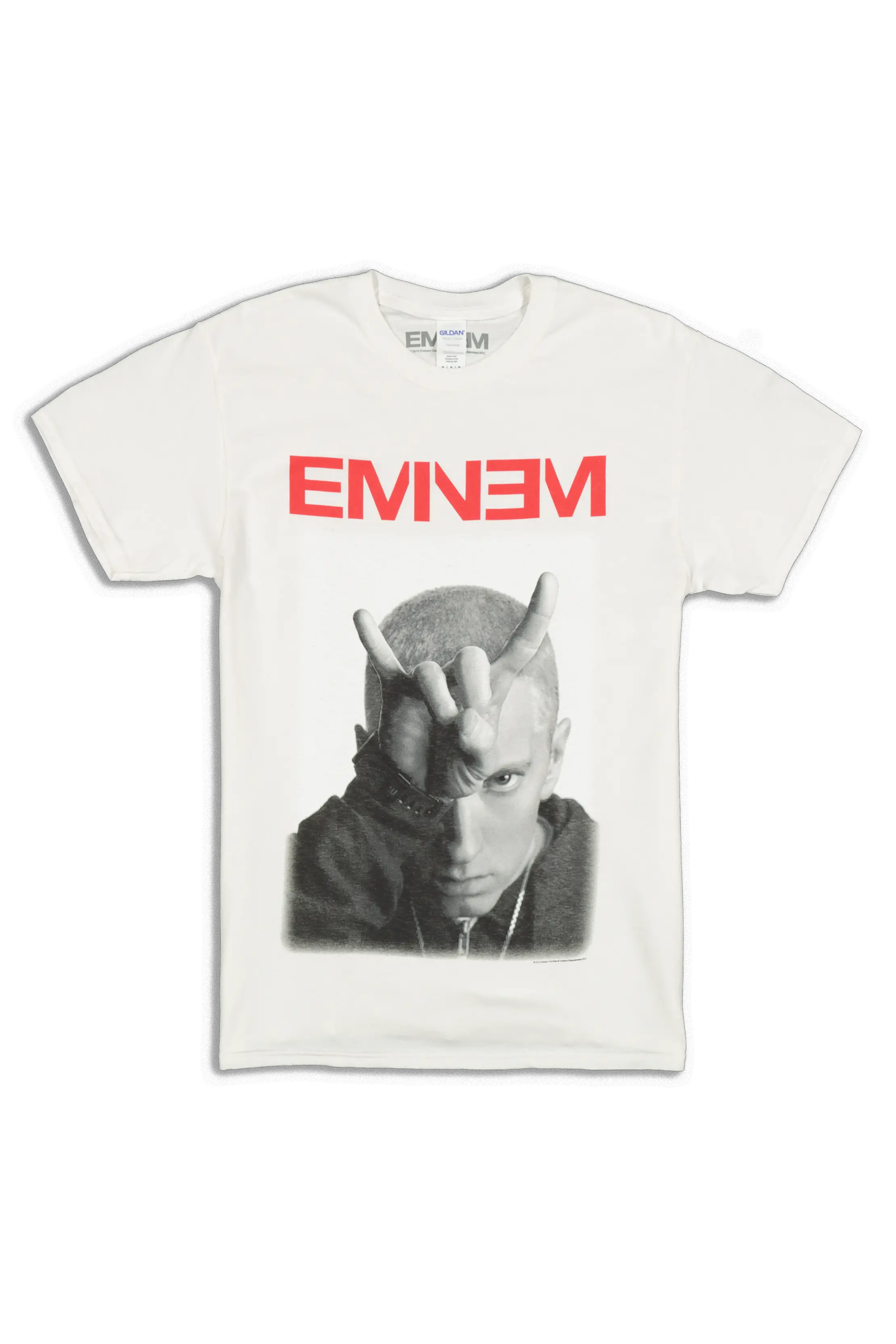 Eminem Devil Horns Tee White British Shorthair Png Devil Horns Png